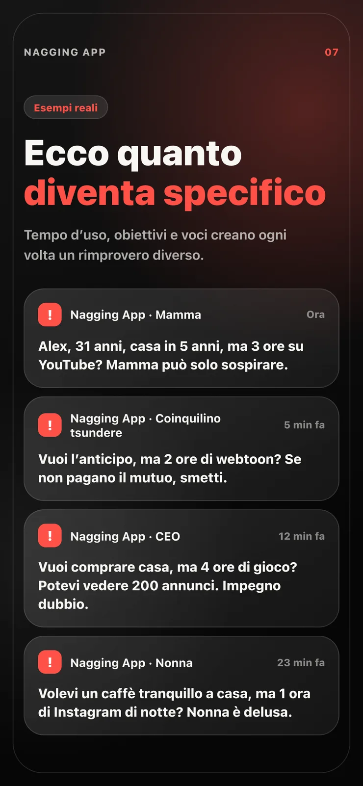 Esempi di ramanzine personalizzate.